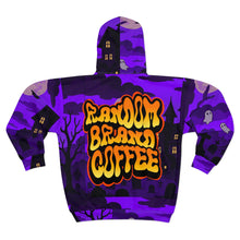 Load image into Gallery viewer, Random Brand Coffee Unisex Zip Hoodie (AOP)