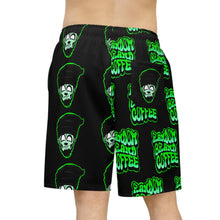 Load image into Gallery viewer, random coffee green Athletic Long Shorts (AOP)