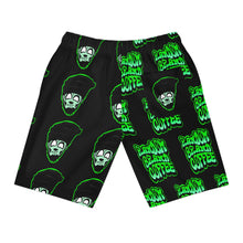 Load image into Gallery viewer, random coffee green Athletic Long Shorts (AOP)
