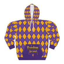Load image into Gallery viewer, Gold and purple diamonds Unisex Pullover Hoodie (AOP)