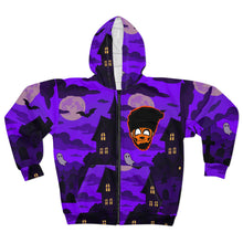 Load image into Gallery viewer, Random Brand Coffee Unisex Zip Hoodie (AOP)