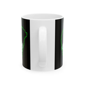 Random green Coffee Ceramic Mug, (11oz, 15oz)