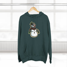 Load image into Gallery viewer, crazy snowman Three-Panel Fleece Hoodie
