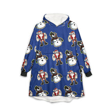 Load image into Gallery viewer, christmas paper style Unisex Hooded Blanket
