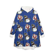 Load image into Gallery viewer, christmas paper style Unisex Hooded Blanket
