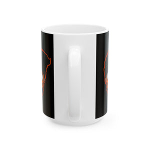 Random Orange Ceramic Mug, (11oz, 15oz)