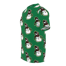 Load image into Gallery viewer, crazy snowman wrapping paper style Unisex Cut &amp; Sew Tee (AOP)
