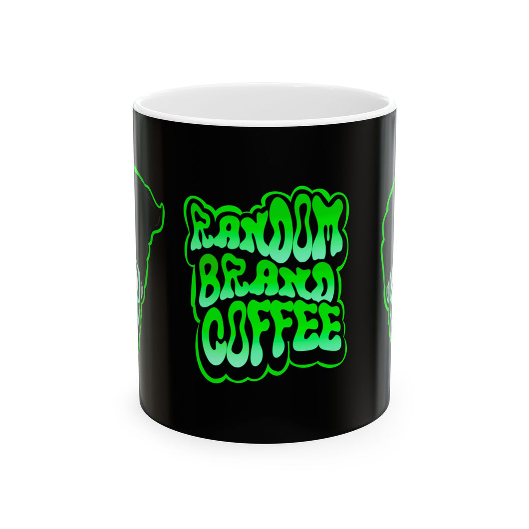 Random green Coffee Ceramic Mug, (11oz, 15oz)
