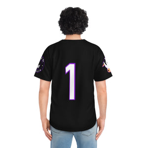 purple logo Men's Baseball Jersey