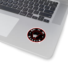 Load image into Gallery viewer, red and black logo sticker
