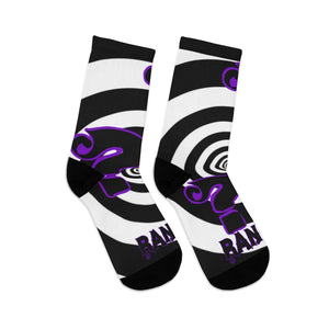 question mark spiral DTG Socks