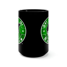 Load image into Gallery viewer, shamrock logo Black Mug 15oz
