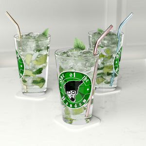 Random shamrock Pint Glass, 16oz